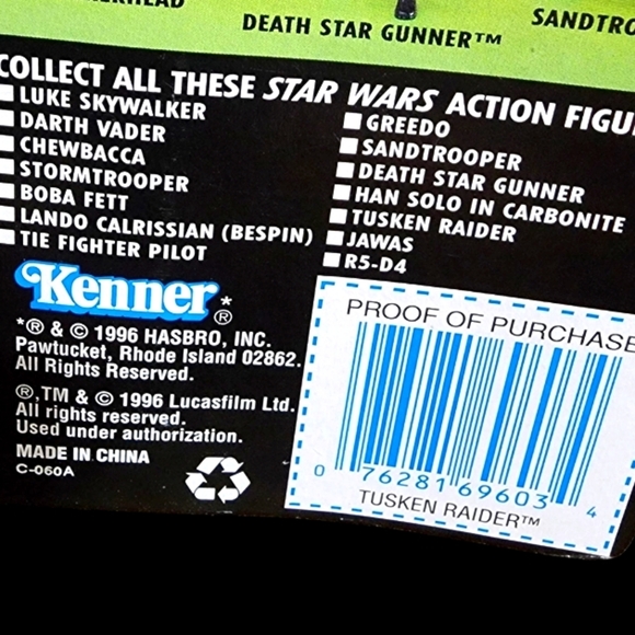 NIP!!!  Star Wars Power of the Force Tusken Raider 1996 Collection 2 - Picture 5 of 7